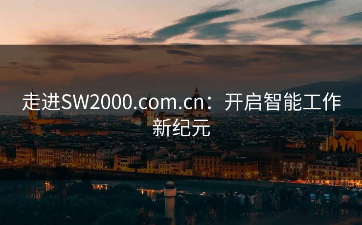 走进SW2000.com.cn：开启智能工作新纪元  第1张